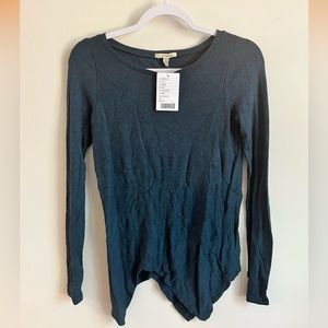 Blue Anthropologie assymetric shirt - XS
